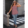 image:imageZeagoo Womens Summer Tank Tops Sleeveless Babydoll Tops Loose Fit Tunic Blouses Crew Neck Flowy Shirts S3XLFloral
