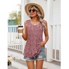 image:imageZeagoo Womens Summer Tank Tops Sleeveless Babydoll Tops Loose Fit Tunic Blouses Crew Neck Flowy Shirts S3XLFloral