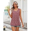 image:imageZeagoo Womens Summer Tank Tops Sleeveless Babydoll Tops Loose Fit Tunic Blouses Crew Neck Flowy Shirts S3XLFloral