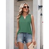 image:imageZeagoo Womens Tank Tops 2026 Loose V Neck Spring Summer Tops Business Dressy Sleeveless ShirtsGreen