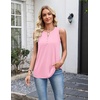 image:imageZeagoo Womens Tank Tops 2026 Loose V Neck Spring Summer Tops Business Dressy Sleeveless ShirtsLight Pink