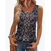 image:imageZeagoo Womens Tank Tops Sleeveless Pleated Crew Neck Summer Tunic Tops Dressy Loose Fit Business Casual Blouses 2026Mz869