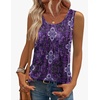 image:imageZeagoo Womens Tank Tops Sleeveless Pleated Crew Neck Summer Tunic Tops Dressy Loose Fit Business Casual Blouses 2026Mz907