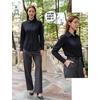 image:imageZeagoo Womens Wrinkle Free Button Down Shirts Long Sleeve Dress Shirts Collared Business Casual Blouses Tops XS3XLBlack