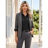 image:imageZeagoo Womens Wrinkle Free Button Down Shirts Long Sleeve Dress Shirts Collared Business Casual Blouses Tops XS3XLBlack