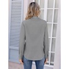 image:imageZeagoo Womens Wrinkle Free Button Down Shirts Long Sleeve Dress Shirts Collared Business Casual Blouses Tops XS3XLGrey