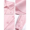 image:imageZeagoo Womens Wrinkle Free Button Down Shirts Long Sleeve Dress Shirts Collared Business Casual Blouses Tops XS3XLPink