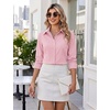 image:imageZeagoo Womens Wrinkle Free Button Down Shirts Long Sleeve Dress Shirts Collared Business Casual Blouses Tops XS3XLPink