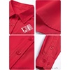 image:imageZeagoo Womens Wrinkle Free Button Down Shirts Long Sleeve Dress Shirts Collared Business Casual Blouses Tops XS3XLRed