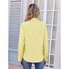 image:imageZeagoo Womens Wrinkle Free Button Down Shirts Long Sleeve Dress Shirts Collared Business Casual Blouses Tops XS3XLYellow