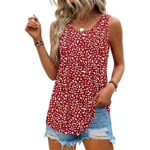 image:imageZeagoo Womens Tank Tops Sleeveless Pleated Crew Neck Summer Tunic Tops Dressy Loose Fit Business Casual Blouses 2026Jh590