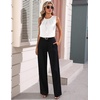 image:imageZeagoo Camisole Top for Woman Silk Satin Crew Neck Dressy Sleeveless Blouses Summer Business Casual OutfitsWhite
