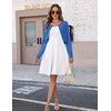 image:imageZeagoo Cropped Cardigan Sweaters for Women Long Sleeve Knit Open Front Bolero Shrug for DressesBlue