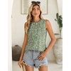 image:imageZeagoo Summer Tank Top for Women 2026 Pleated High Neck Tops Loose Fit Flowy Dressy Tunic Sleeveless ShirtsBxh534