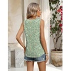 image:imageZeagoo Tank Top for Women 2026 Summer Loose Fit Sleeveless Pleated Flowy Floral Tunic Dressy BlouseZxh534