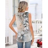 image:imageZeagoo Tank Tops for Women 2026 Summer Top Henley Shirts Dressy Casual Loose Fit VNeck Button Down Sleeveless Tshirt BlouseSf311