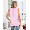 image:imageZeagoo Tank Tops for Women 2026 Summer Top Henley Shirts Dressy Casual Loose Fit VNeck Button Down Sleeveless Tshirt BlouseTz300