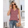 image:imageZeagoo Tank Tops for Women 2026 Summer Top Henley Shirts Dressy Casual Loose Fit VNeck Button Down Sleeveless Tshirt BlouseXh555