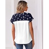 image:imageZeagoo Women Tops Summer Short Sleeve T Shirts V Neck Dressy Casual Work Blouses Fashion Boho Clothes S3XLGq39