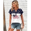 image:imageZeagoo Women Tops Summer Short Sleeve T Shirts V Neck Dressy Casual Work Blouses Fashion Boho Clothes S3XLGq39