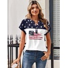 image:imageZeagoo Women Tops Summer Short Sleeve T Shirts V Neck Dressy Casual Work Blouses Fashion Boho Clothes S3XLGq39