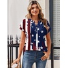 image:imageZeagoo Women Tops Summer Short Sleeve T Shirts V Neck Dressy Casual Work Blouses Fashion Boho Clothes S3XLGq41