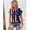 image:imageZeagoo Women Tops Summer Short Sleeve T Shirts V Neck Dressy Casual Work Blouses Fashion Boho Clothes S3XLGq41