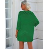 image:imageZeagoo Womens 2026 Lightweight Crochet Cardigan Sweaters Open Front 34 Sleeve Knit Kimono Summer Boho Cover UpGreen