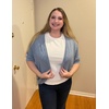 image:imageZeagoo Womens 2026 Lightweight Crochet Cardigan Sweaters Open Front 34 Sleeve Knit Kimono Summer Boho Cover UpLight Blue