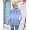 image:imageZeagoo Womens 2026 Summer 34 Sleeve Lightweight Cardigans Open Front Draped Ruffles Kimono CoverupsSf166