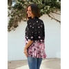 image:imageZeagoo Womens Open Front Cardigan 2026 Spring Summer Lightweight 34 Sleeve Draped Ruffles Cardigans S3XLFloral Pink