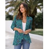 image:imageZeagoo Womens Open Front Cardigan 2026 Spring Summer Lightweight 34 Sleeve Draped Ruffles Cardigans S3XLMulticolor 858