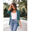 image:imageZeagoo Womens Open Front Cardigan 2026 Spring Summer Lightweight 34 Sleeve Draped Ruffles Cardigans S3XLMulticolor 858