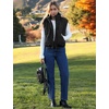 image:imageZeagoo Womens Puffer Vest Ladies Sleeveless Zip Up Outerwear Warm Puffer Lightweight Down all Winter Jackets Coats 2025Black