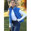 image:imageZeagoo Womens Puffer Vest Ladies Sleeveless Zip Up Outerwear Warm Puffer Lightweight Down all Winter Jackets Coats 2025Blue