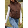 image:imageZeagoo Womens Puffer Vest Ladies Sleeveless Zip Up Outerwear Warm Puffer Lightweight Down all Winter Jackets Coats 2025Chocolate Brown