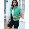 image:imageZeagoo Womens Puffer Vest Ladies Sleeveless Zip Up Outerwear Warm Puffer Lightweight Down all Winter Jackets Coats 2025Green