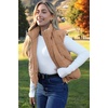image:imageZeagoo Womens Puffer Vest Ladies Sleeveless Zip Up Outerwear Warm Puffer Lightweight Down all Winter Jackets Coats 2025Khaki