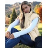 image:imageZeagoo Womens Puffer Vest Ladies Sleeveless Zip Up Outerwear Warm Puffer Lightweight Down all Winter Jackets Coats 2025Light Khaki