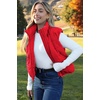 image:imageZeagoo Womens Puffer Vest Ladies Sleeveless Zip Up Outerwear Warm Puffer Lightweight Down all Winter Jackets Coats 2025Red