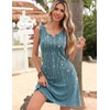 image:imageZeagoo Womens Summer Dresses V Neck Sleeveless Sundresses Boho Beach Dress with Pockets A Line Tshirt Tank DressXh363