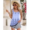 image:imageZeagoo Womens Summer Tank Tops 2026 Pleated Square Neck Loose Fit Casual Flowy Tunic Sleeveless ShirtsSf166