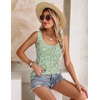 image:imageZeagoo Womens Summer Tank Tops 2026 Pleated Square Neck Loose Fit Casual Flowy Tunic Sleeveless ShirtsXh534