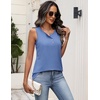 image:imageZeagoo Womens Tank Tops Summer Sleeveless Tops Loose Button Henley Shirts Crew Neck Dress Casual 2026 ClothesBlue
