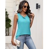 image:imageZeagoo Womens Tank Tops Summer Sleeveless Tops Loose Button Henley Shirts Crew Neck Dress Casual 2026 ClothesGreen