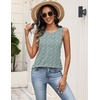 image:imageZeagoo Womens Tank Tops Summer Sleeveless Tops Loose Button Henley Shirts Crew Neck Dress Casual 2026 ClothesStriped Flower