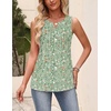 image:imageZeagoo Womens Tops Summer Pleated Sleeveless Tank Top V Neck Dressy Casual Flowy Boho Tunic ShirtsXh534