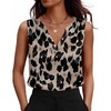 image:imageZeagoo Silk Satin Tank Tops for Women V Neck Business Work Blouses Summer Dressy Casual Sleeveless ShirtsZan256