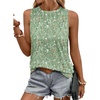 image:imageZeagoo Summer Tank Top for Women 2026 Pleated High Neck Tops Loose Fit Flowy Dressy Tunic Sleeveless ShirtsBxh534