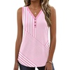 image:imageZeagoo Tank Tops for Women 2026 Summer Top Henley Shirts Dressy Casual Loose Fit VNeck Button Down Sleeveless Tshirt BlouseTz300